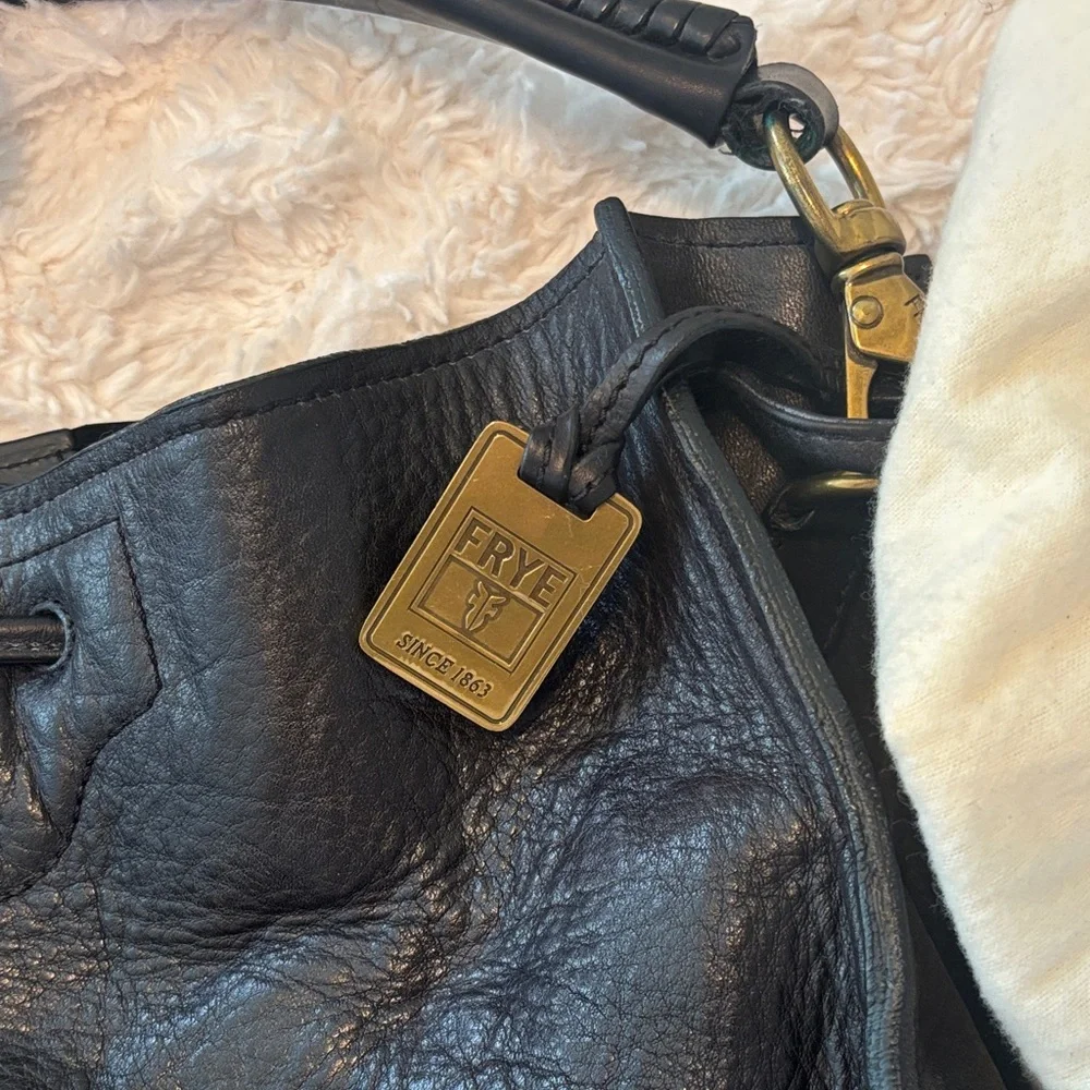 Frye Black Leather Hobo Bag - Picture 2 of 10